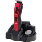 Ms2931 tondeuse cheveux professionnelle sans fil, rasoir pour barbe et corps 5 en 1 noir / rouge - mesko ...