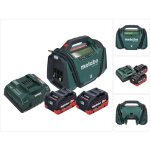 Metabo ak 18 multi compresseur sans fil 18 v 11 bar + 2x batterie 5, 5 ah + kit de chargement