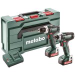 Metabo combo set 2. 7. 1 perceuse - visseuse sans fil bs 12 v + visseuse  choc sans fil ssd