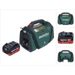 Metabo ? compresseur sans fil 18v 11 bar ? d�bit 16 l / min ? batterie 5, 5 ah incluse ? gonflage pneus, ...