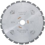 Metabo - lame de scie circulaire hw / ct 254 x 30 x 2, 4 / 1, 8, nombre de dents 60, afftage en biseau ...