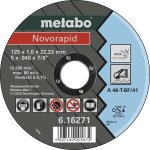 Metabo - novorapid 616271000 disque à tronçonner 125 mm 1 pc(s) inox a287802 Metabo - novorapid 616271000 disque à tronçonner 125 mm 1 pc(s) inox a287802