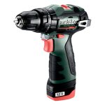 Metabo - outillage - perceuse  percussion sans fil 12v, 2 batteries 2, 0 ah li - power, chargeur 601784500 ...