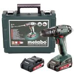 Metabo - outillage - perceuse � percussion sans fil 18v, 3 batteries 2. 0 ah li - power, chargeur 602317540 ...