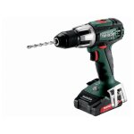 Metabo - perceuse  percussion sb 18v - lt 2 x 2, 0 ah li - power, asc 55, coffret - 602103510