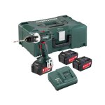 Metabo - perceuse - visseuse sans fil bs 18 lt set 602102960 18 v 4. 0 ah li - ion + 3 batteries, + chargeur, ...