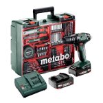 Metabo ? perceuse � percussion sans fil 18v avec 2 batteries 2. 0ah ? couple 48nm pour per�age b�ton ...