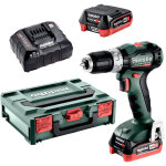 Metabo - perceuse - visseuse � percussion sans fil powermaxx sb 12 bl, 12v 2x 4, 0 ah lihd et chargeur ...