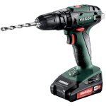 Metabo perceuse - visseuse  percussion sans fil sb 18, 2x 2, 0 ah + chargeur en metabox 145