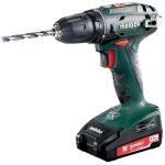 Perceuse - visseuse sans fil bs 18 2x batterie 1, 5 ah + chargeur en coffret - metabo