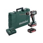 Metabo - perceuse - visseuse sans fil bs18l en kit avec 2x batteries 2, 0 ah, chargeur et coffret