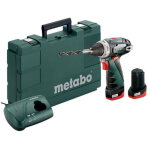 Metabo - perceuse - visseuse sans fil powermaxx bs avec batterie 2x 2, 0 ah + chargeur en coffret