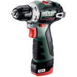 Metabo - perceuse - visseuse sans fil powermaxx bs bl, coffret en plastique 12v 2x2ah li - power + lc ...