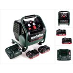 Metabo power 160 - 5 18 ltx bl of compresseur sans fil 18 v 8, 0 bars sans brosse + 2x batterie lihd ...