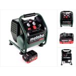 Metabo power 160 - 5 18 ltx bl of compresseur sans fil 18 v 8, 0 bar brushless + 1x bloc batterie lihd ...