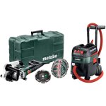 Metabo rainureuse � b�ton mfe 40 + aspirateur tous usages asr 35 m acp set + 2 meules de fraisage diamant�es ...