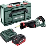 Metabo ssep 18 lt scie sabre sans fil 18 v 32 mm + 1x batterie lihd 5, 5 ah + chargeur + metabox