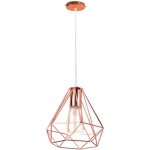 Métal diamant 20cm lustre vintage lampes suspendues rustique plafonnier moderne pour loft café salle ... Métal diamant 20cm lustre vintage lampes suspendues rustique plafonnier moderne pour loft café salle ...