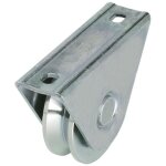 Metalideal galet support ext�rieur gorge v - diam�tre 60 mm