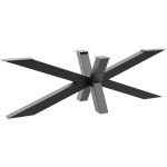 Metalopro - acamar extreme structure de table ? pied central en �toile en acier, rev�tement par poudre, ...