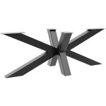 Metalopro - acamar extreme structure de table ? pied central en �toile en acier, rev�tement par poudre, ...