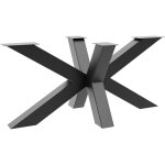 Metalopro - acamar extreme structure de table ? pied central en �toile en acier, rev�tement par poudre, ...