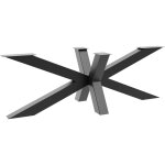 Metalopro - acamar extreme structure de table ? pied central en �toile en acier, rev�tement par poudre, ...