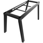 Metalopro - structure de table extensible en m�tal 140x70x72 cm ? pi�tement robuste avec pieds en acier ...