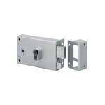 Metalux - serrure de grille applique, cylindre europ�en, � fouillot, horizontale, main droite - m�talux ...