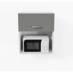 Meuble micro - ondes - 60 cm - gris