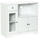 Meuble pour micro - ondes osaka blanc