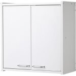 Meuble de salle de bains suspendu en pvc pour int�rieur / ext�rieur dim : 59 x 59 x 21 cm blanc
