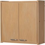 Meuble de salle de bains suspendu en pvc pour int�rieur / ext�rieur dim : 59 x 59 x 21 cm fr�ne