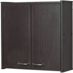 Meuble de salle de bains suspendu en pvc pour intérieur / extérieur dim : 59 x 59 x 21 cm wengé Meuble de salle de bains suspendu en pvc pour intérieur / extérieur dim : 59 x 59 x 21 cm wengé