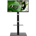 Unho - meuble tv pied avec support pour led lcd ecrans de 32 - 65 pouces fixation vesa 100x100 - 600x400mm ...