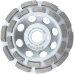 Meule boisseau diamant�e 125 mm universelle pour b�ton et pierre - double rang�e, fixation 22, 2 mm