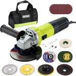 Meuleuse d'angle 1000w 2000 - 12000 trs / min �125mm, dewinner avec 20 accessoires, meuleuses d'angle ...