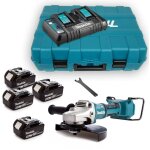 Meuleuse d'angle 36v lxt 230 mm (4x5, 0 ah) en coffret makita dga900pt4