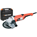 Black&decker - meuleuse d'angle filaire - 2000w - 6500 trs / min - 1 disque et poigne latrale 3 positions ...
