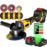 Meuleuse d'angle sans balais pour makita, outil de meulage � percussion �lectrique sans fil, 3 vitesses ...