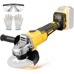 Meuleuse d'angle sans fil compatible avec les batteries dewalt 20v, moteur sans balais 10000 tr / min, ...