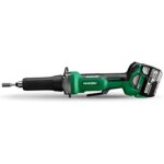 Meuleuse droite sans fil hikoki avec interrupteur paddle gp18db (5, 0), mallette de transport