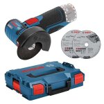 Bosch professional - meuleuse gws 12v - 76v - ec �76 mm - bosch - sans batterie, ni chargeur - 3 disques ...