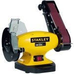 Meuleuse ponceuse 330w touret � meuler �150mm et bande abrasive 50 x 690mm base fonte stanley