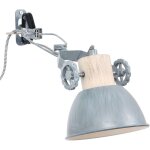 Applique murale applique spot lampe spot lampe de chambre, spot mobile mtal chne bois gris, douille ...