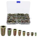 Mezheng - 230 pi�ces alliage de zinc insert filet� hexagonale �crous inserts filet� insert �crous filetage ...