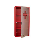 Mh - armoire  pharmacie en acier blokpil rouge
