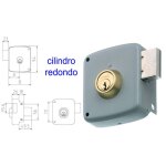 Mibricotienda - serrure saillante mcm 2524pr - 80 cylindre rond peint � gauche