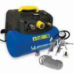 Michelin - compresseur d'air 6l 8 bar 1, 5 cv fonctionne sans huile + kit de gonflage Michelin - compresseur d'air 6l 8 bar 1, 5 cv fonctionne sans huile + kit de gonflage