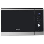 Micro ondes grill encastrable continental edison cemo25gine noir inox l59, 5 x h38, 8 x p40, 1 cm 25l ...